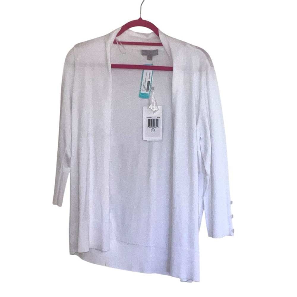 NWT-EVOLUTION BY CYRUS Myna Lightweight Button Sleeve Cardigan: Women's Size S